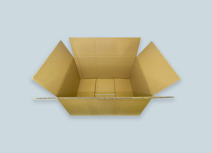 RSC Corrugated Box Top View Open