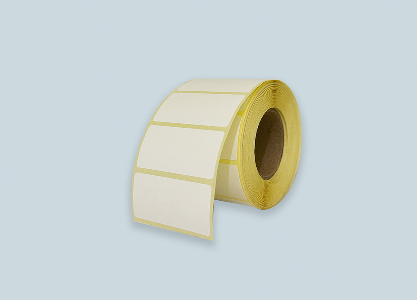 Adhesive Barcode Label Unrolled Perspective View