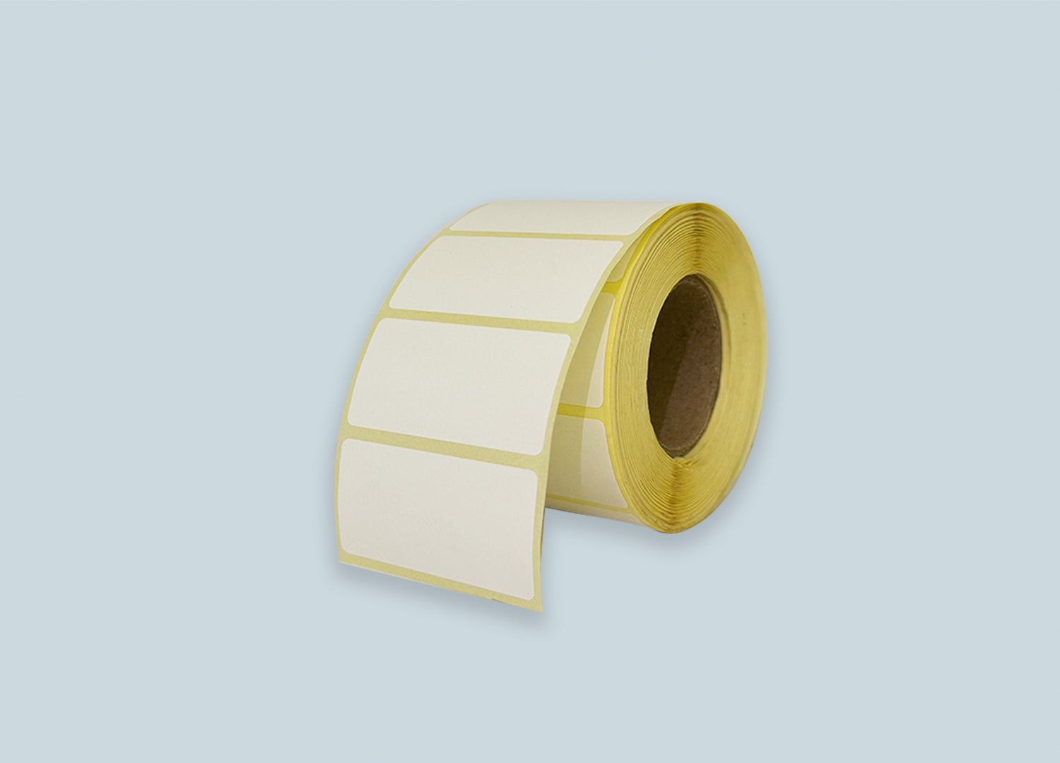 Adhesive Barcode Label Unrolled Perspective View