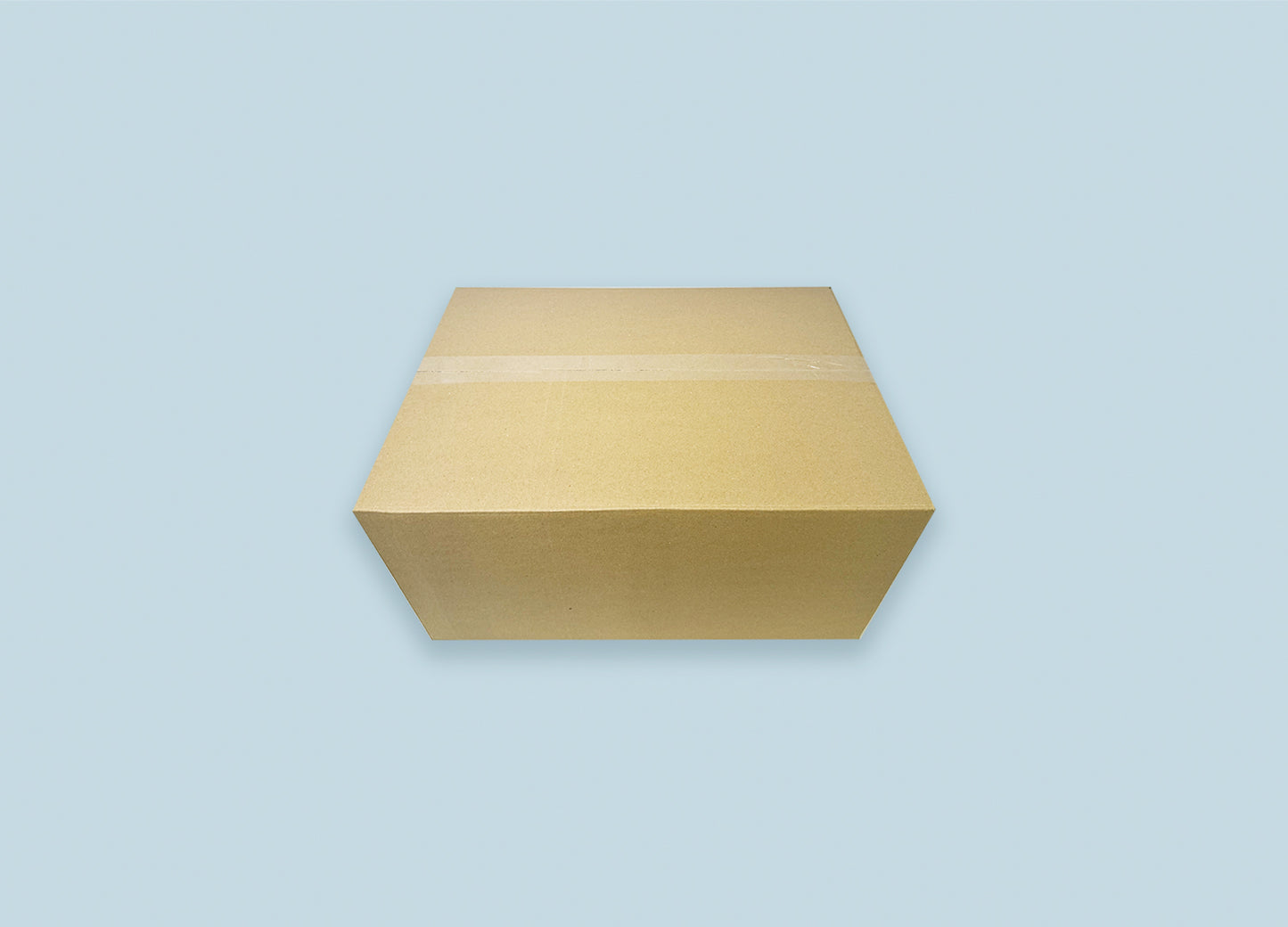 RSC Corrugated Box Top View Closed