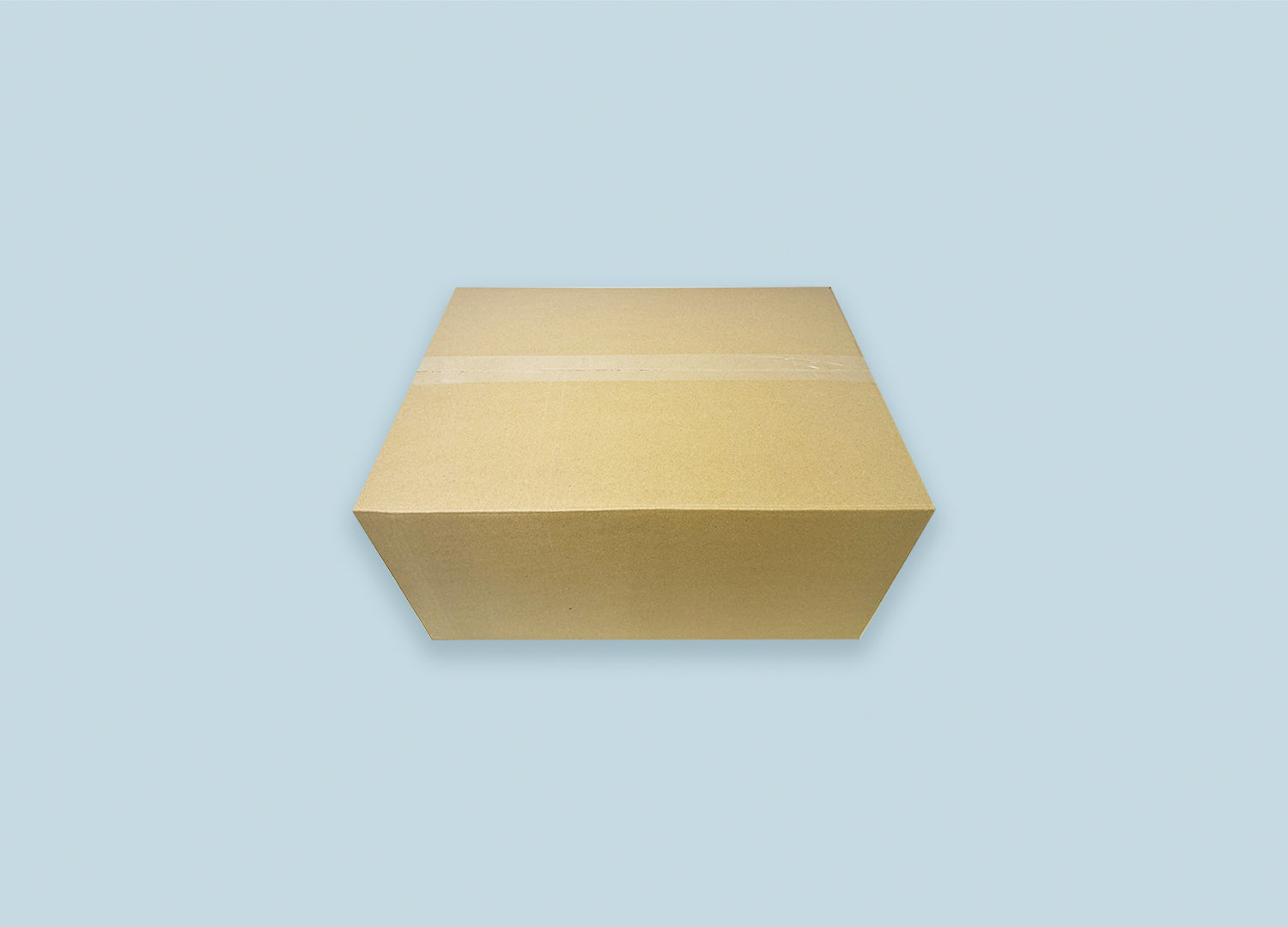 RSC Corrugated Box Top View Closed