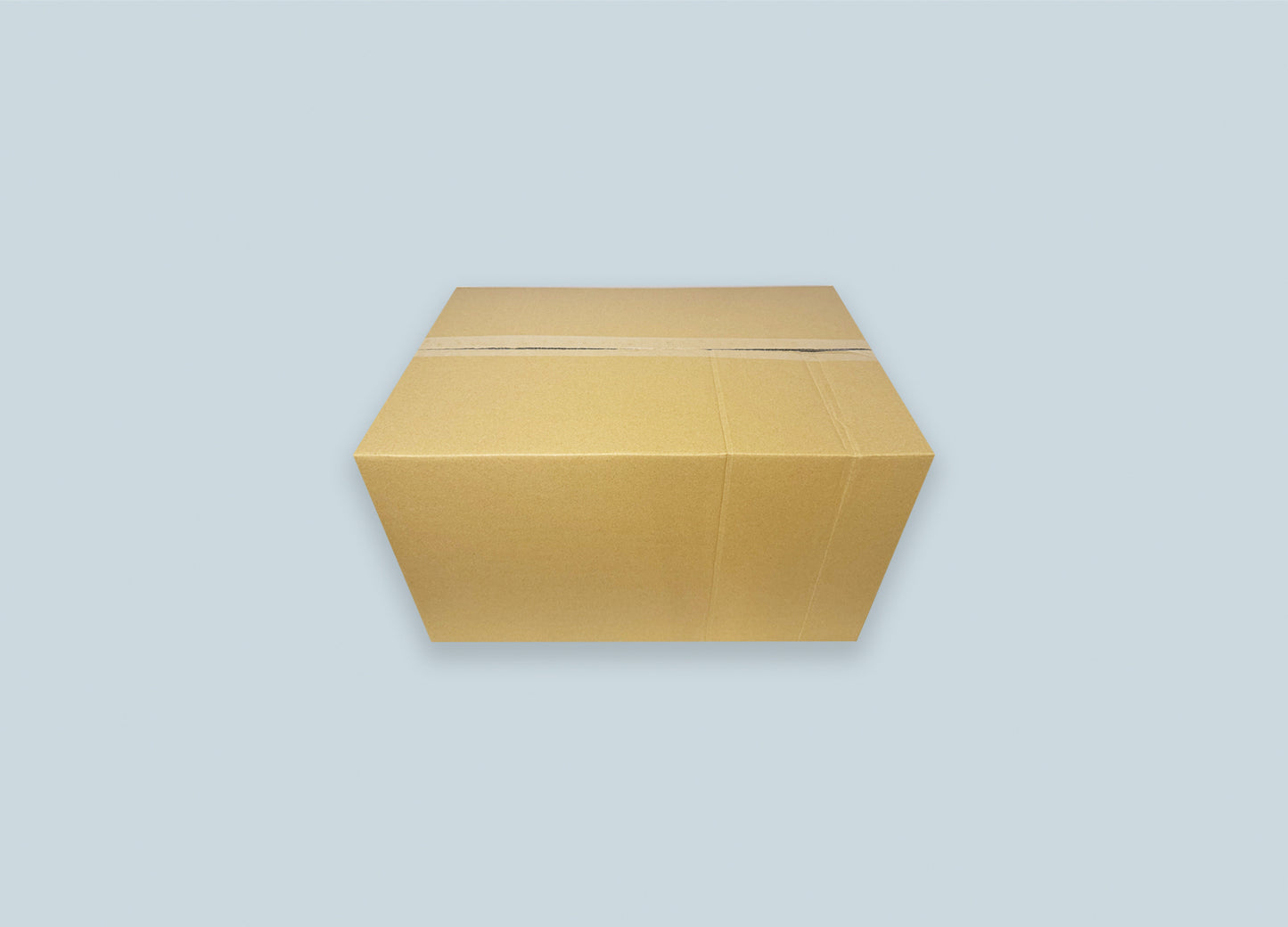 RSC Corrugated Box Top View Closed