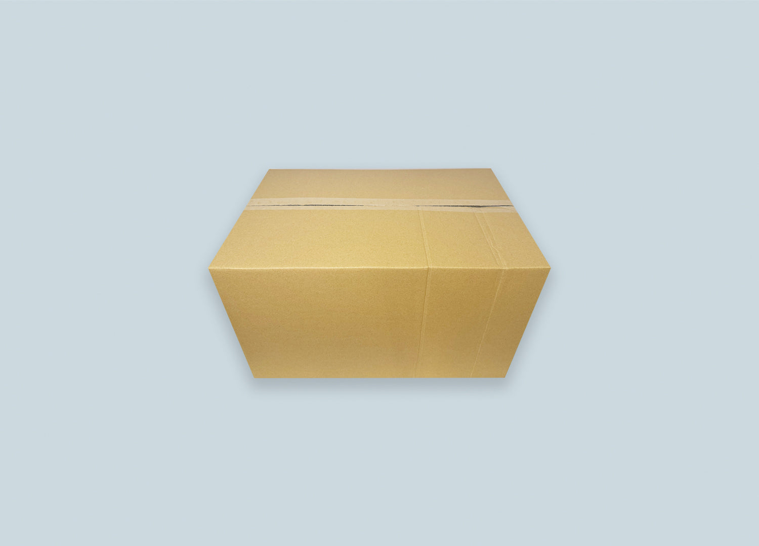 RSC Corrugated Box Top View Closed