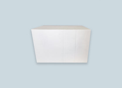 RSC Corrugated White Box Front View Closed